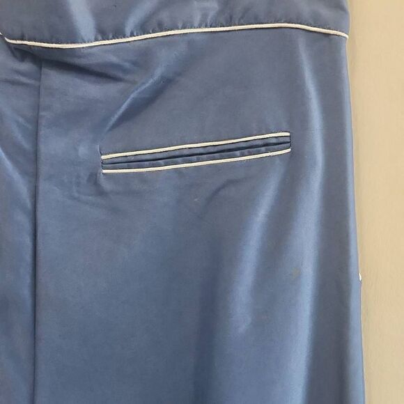 I M Beautiful by Jin Park, Slate Blue Pants trimmed with White Piping,, sz. 30/3 - Picture 5 of 8